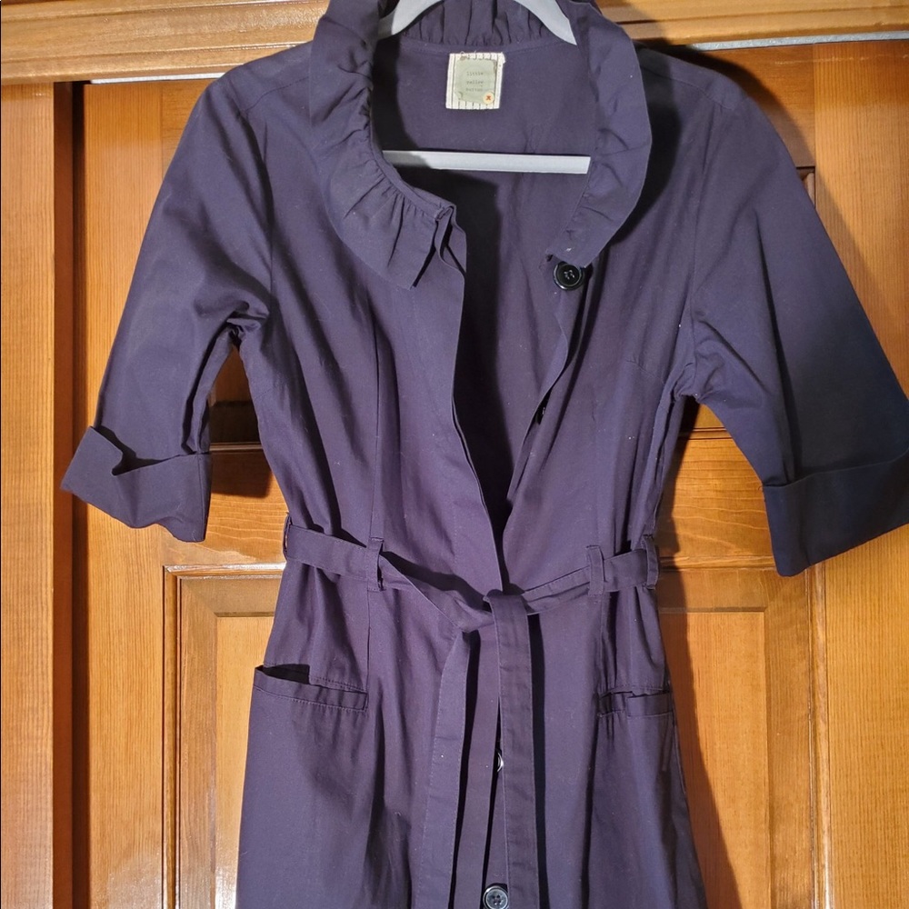 Black high collar tunic jacket